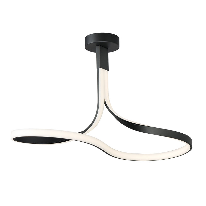 ET2 E30660-BK LED Semi-Flush Mount, Black