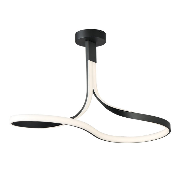 ET2 E30660-BK LED Semi-Flush Mount, Black