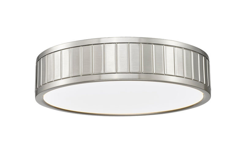 Z-Lite 1005F12-BN-LED LED Flush Mount, Brushed Nickel