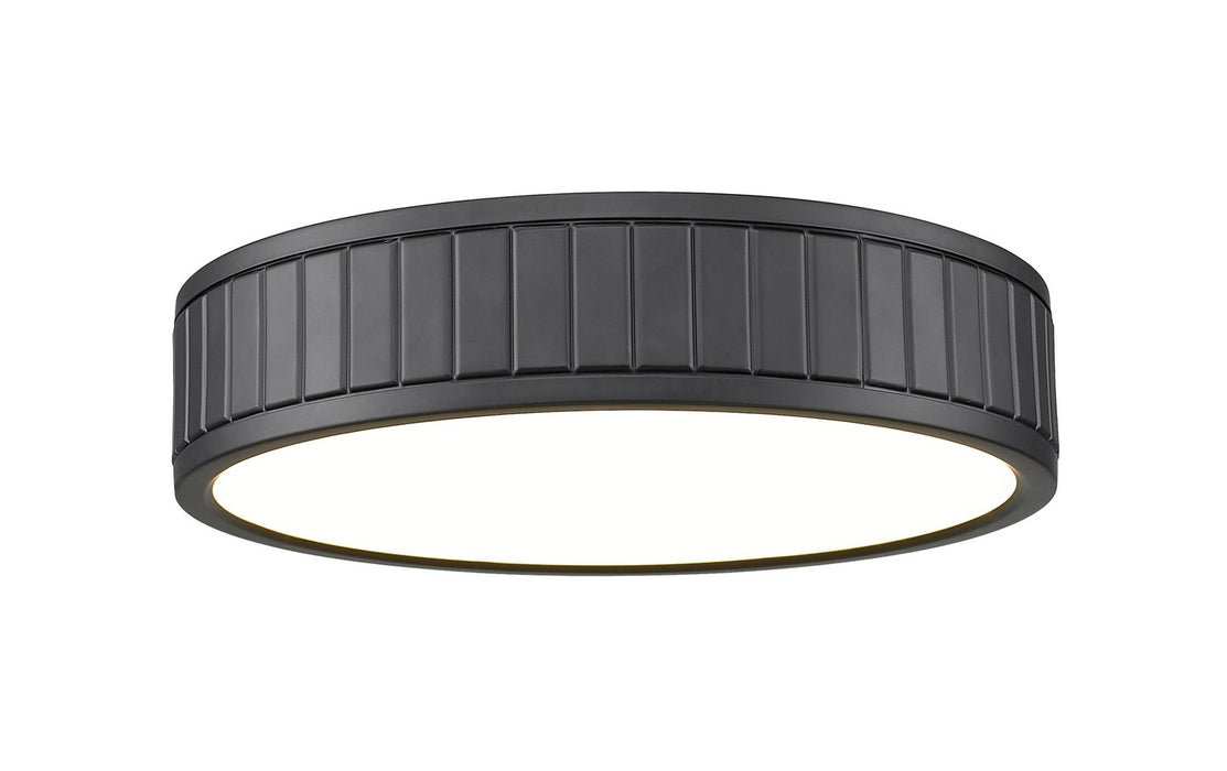Z-Lite 1005F12-MB-LED LED Flush Mount, Matte Black