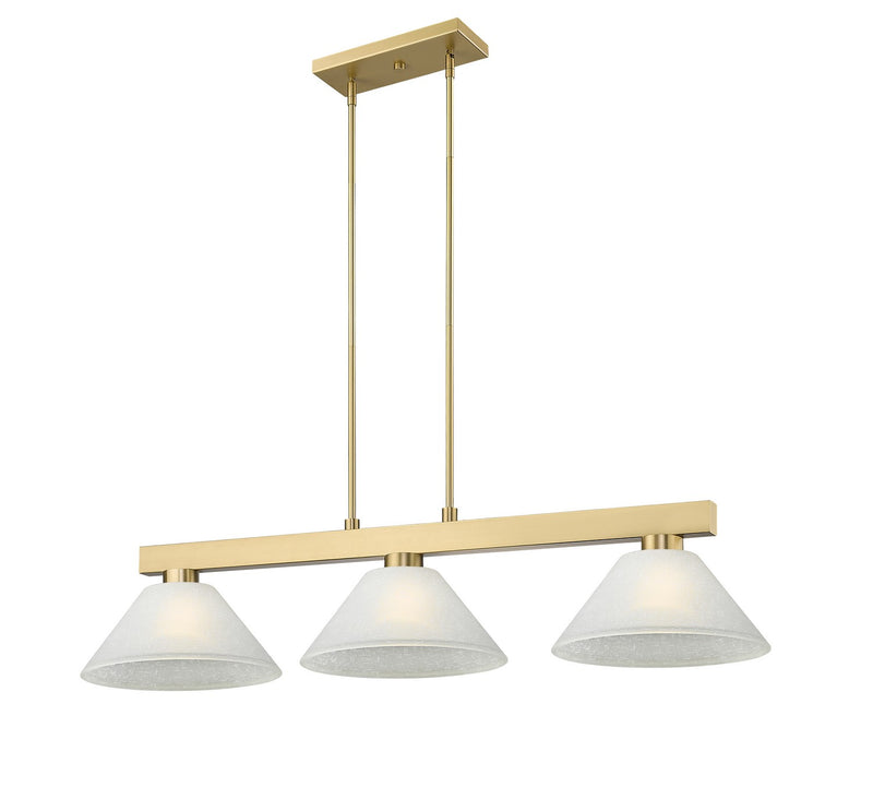 Z-Lite 152MGLD-AWL14 Three Light Billiard, Modern Gold
