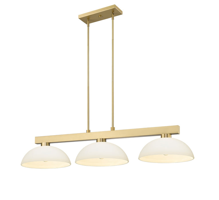 Z-Lite 152MGLD-DMO14 Three Light Billiard, Modern Gold