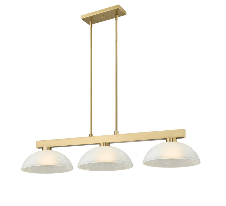 Z-Lite 152MGLD-DWL14 Three Light Billiard, Modern Gold
