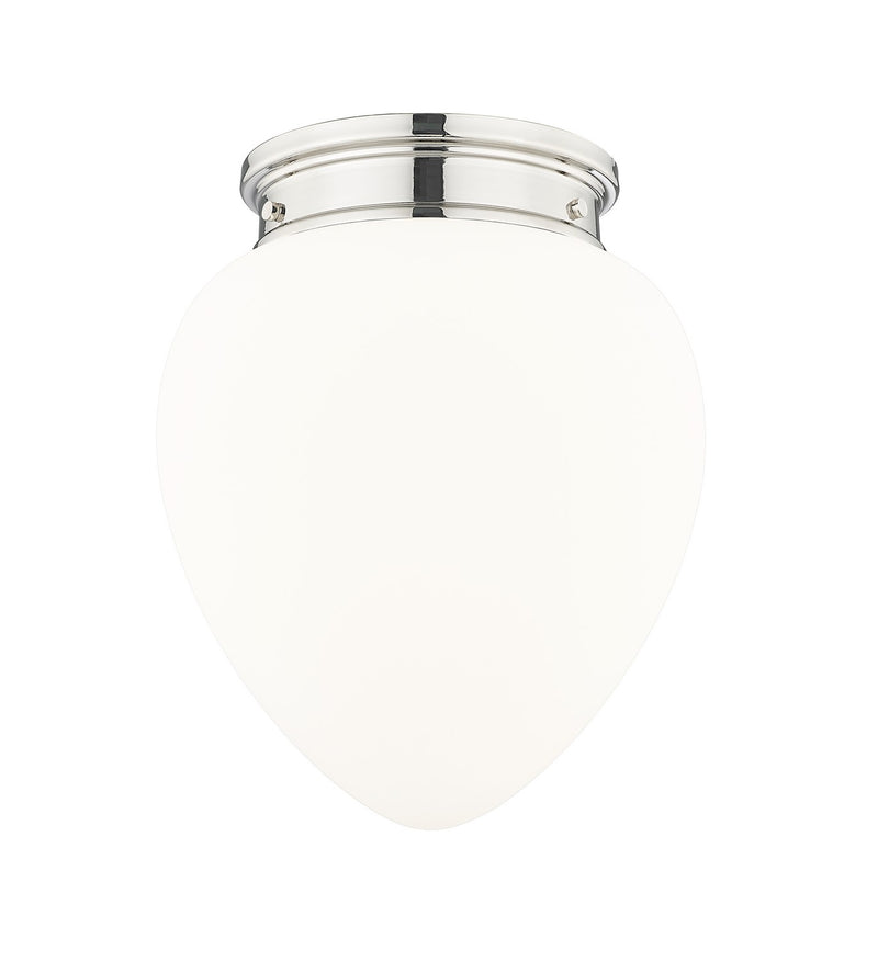Z-Lite 1945F12-PN One Light Flush Mount, Polished Nickel