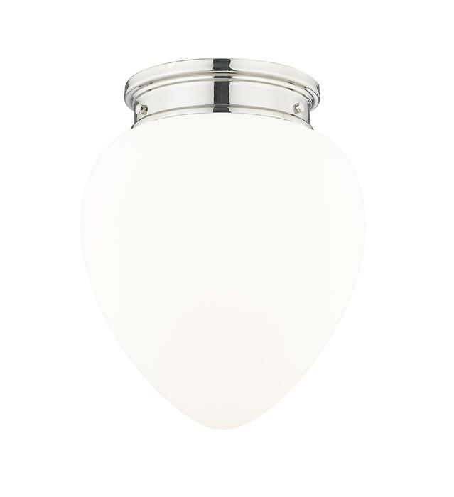 Z-Lite 1945F12-PN One Light Flush Mount, Polished Nickel