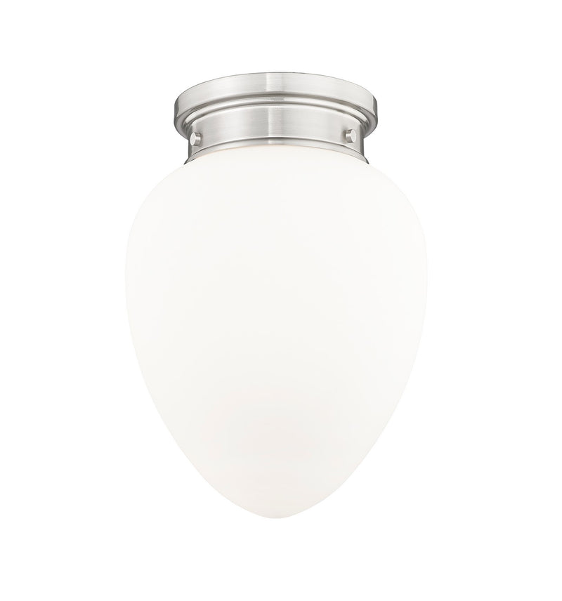 Z-Lite 1945F9-BN One Light Flush Mount, Brushed Nickel