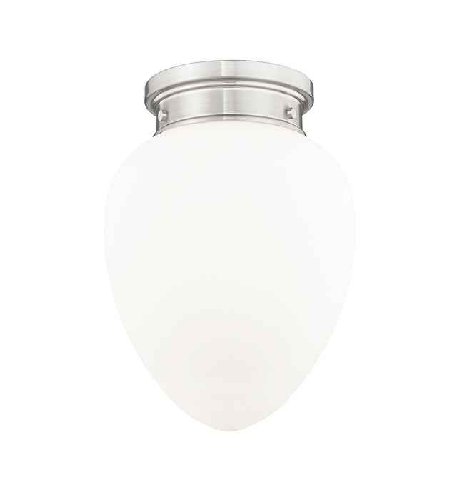 Z-Lite 1945F9-BN One Light Flush Mount, Brushed Nickel