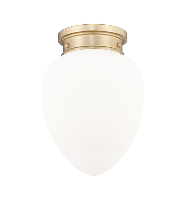 Z-Lite 1945F9-MGLD One Light Flush Mount, Modern Gold