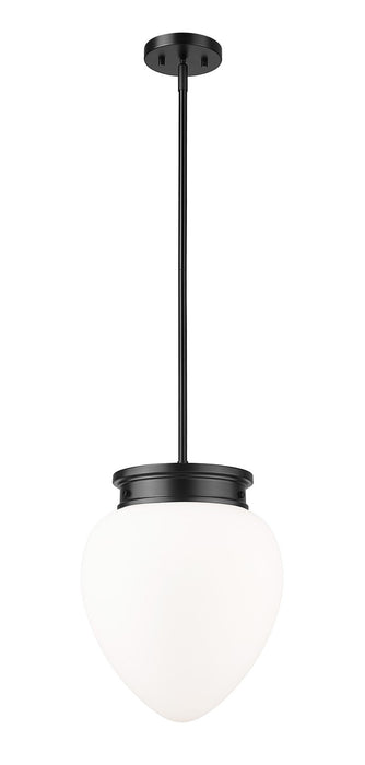 Z-Lite 1945P12-MB One Light Pendant, Matte Black