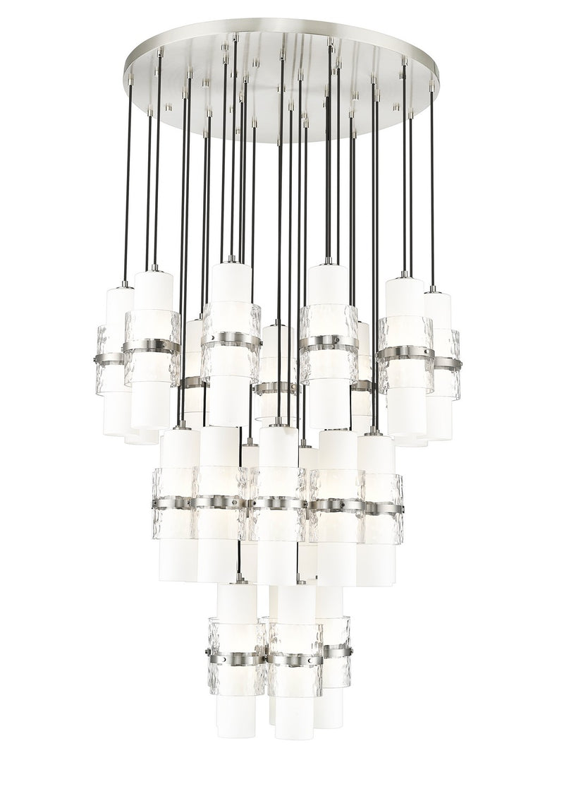 Z-Lite 1946P-27R-BN 27 Light Chandelier, Brushed Nickel