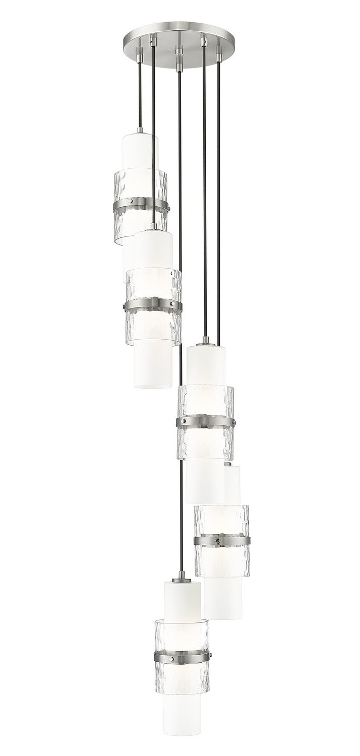 Z-Lite 1946P-5R-BN Five Light Chandelier, Brushed Nickel