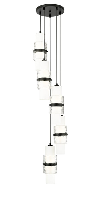 Z-Lite 1946P-5R-MB Five Light Chandelier, Matte Black