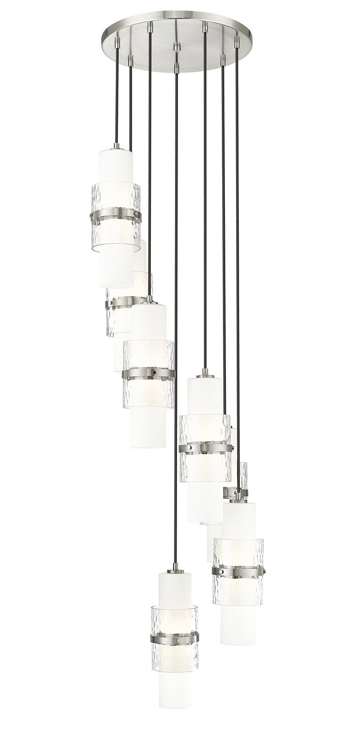 Z-Lite 1946P-7R-BN Seven Light Chandelier, Brushed Nickel