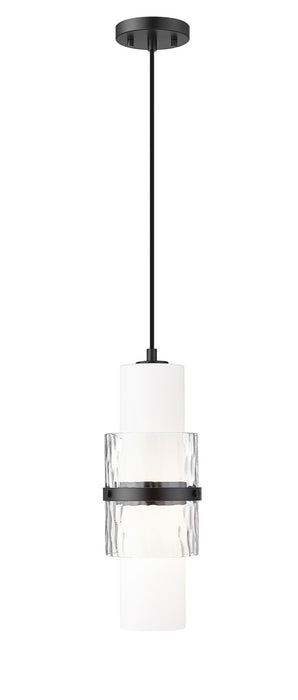 Z-Lite 1946P-MB One Light Pendant, Matte Black