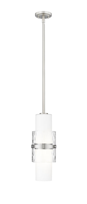 Z-Lite 1946P-ROD-BN One Light Pendant, Brushed Nickel