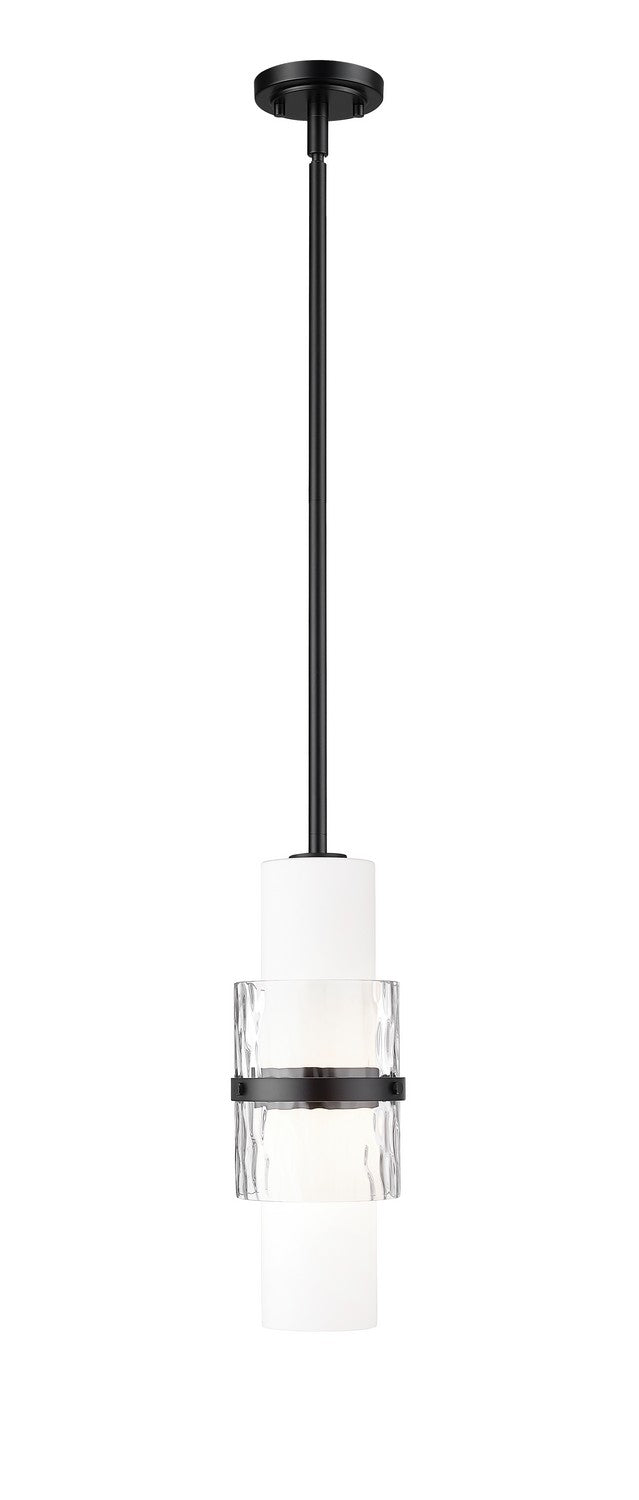 Z-Lite 1946P-ROD-MB One Light Pendant, Matte Black