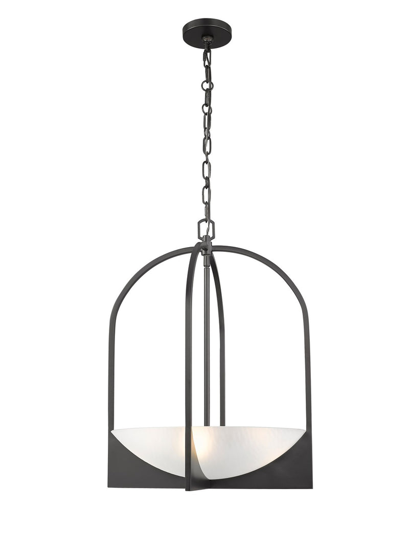 Z-Lite 1947-24MB Four Light Pendant, Matte Black