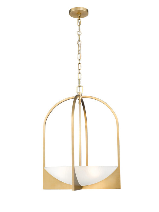Z-Lite 1947-24MGLD Four Light Pendant, Modern Gold