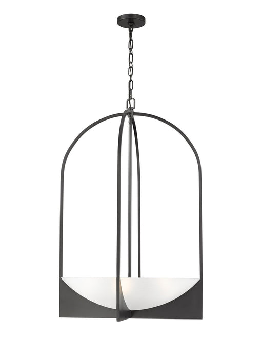 Z-Lite 1947-38MB Six Light Chandelier, Matte Black