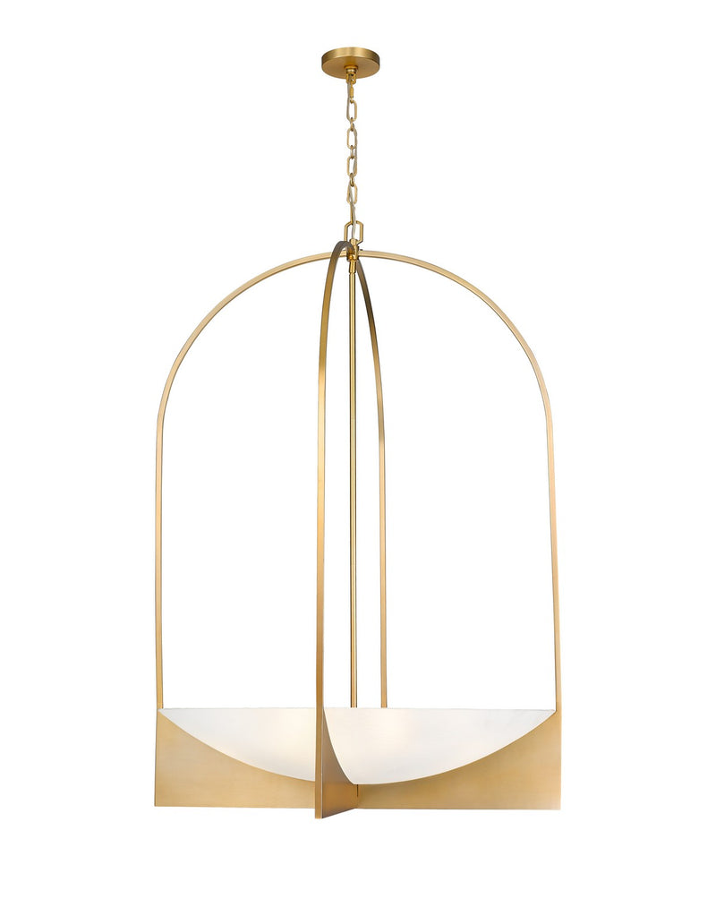 Z-Lite 1947-48MGLD Eight Light Chandelier, Modern Gold