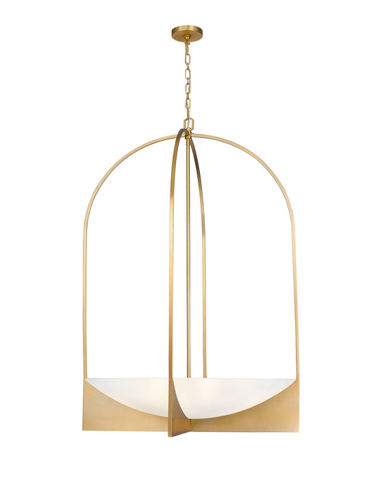 Z-Lite 1947-48MGLD Eight Light Chandelier, Modern Gold