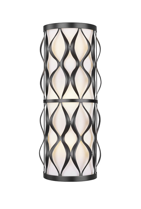 Z-Lite 1948-3S-MB Three Light Wall Sconce, Matte Black