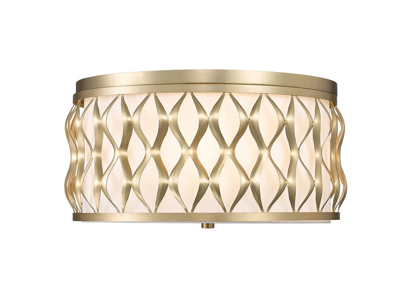 Z-Lite 1948F16-MGLD Four Light Flush mount, Modern Gold