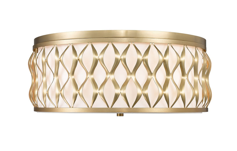 Z-Lite 1948F20-MGLD Five Light Flush mount, Modern Gold