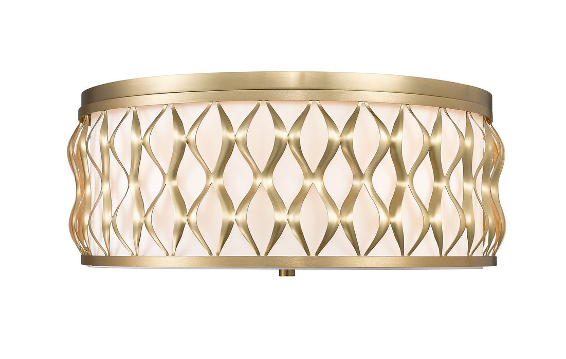 Z-Lite 1948F20-MGLD Five Light Flush mount, Modern Gold