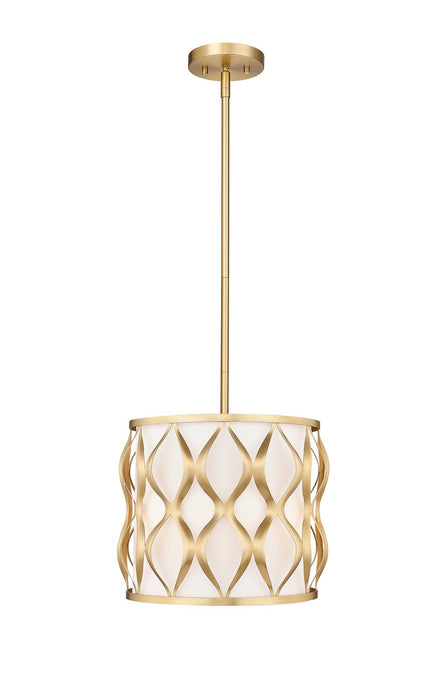 Z-Lite 1948P12-MGLD Three Light Pendant, Modern Gold