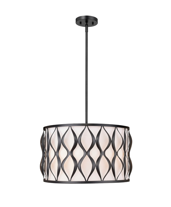 Z-Lite 1948P18-MB Five Light Pendant, Matte Black