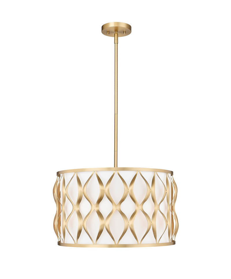 Z-Lite 1948P18-MGLD Five Light Pendant, Modern Gold