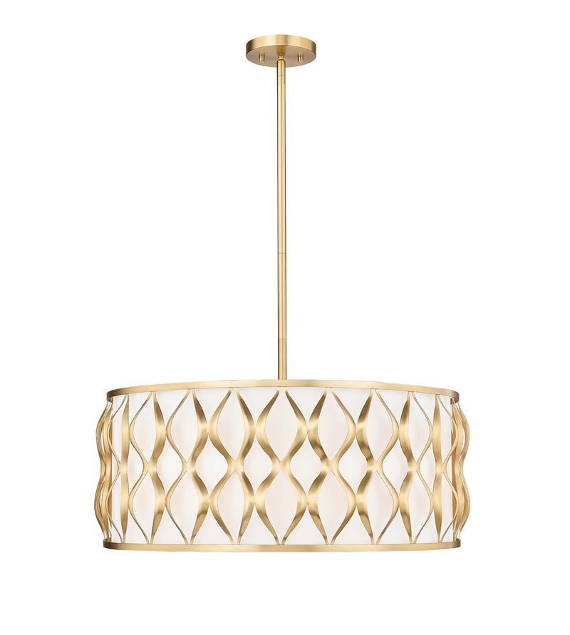 Z-Lite 1948P26-MGLD Eight Light Pendant, Modern Gold