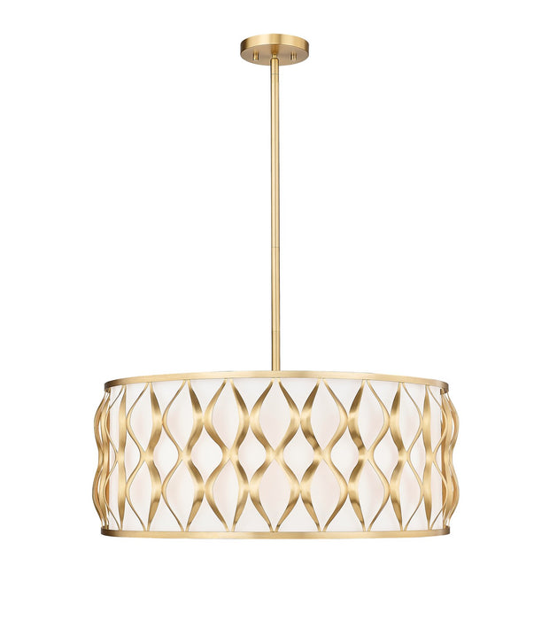 Z-Lite 1948P26-MGLD Eight Light Pendant, Modern Gold