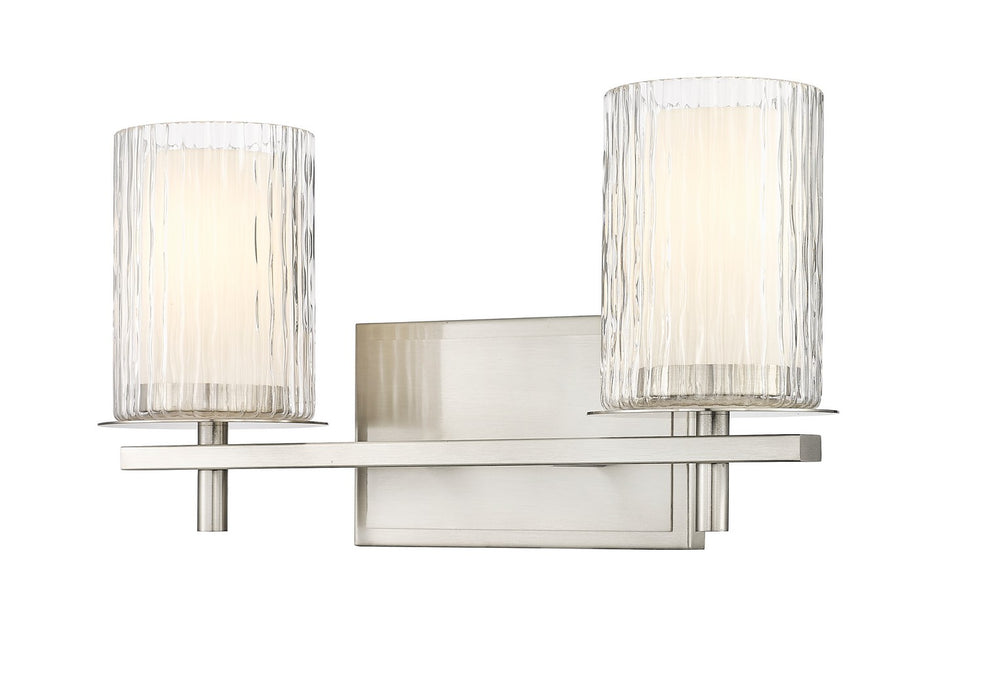 Z-Lite 1949-2V-BN Two Light Vanity, Brushed Nickel