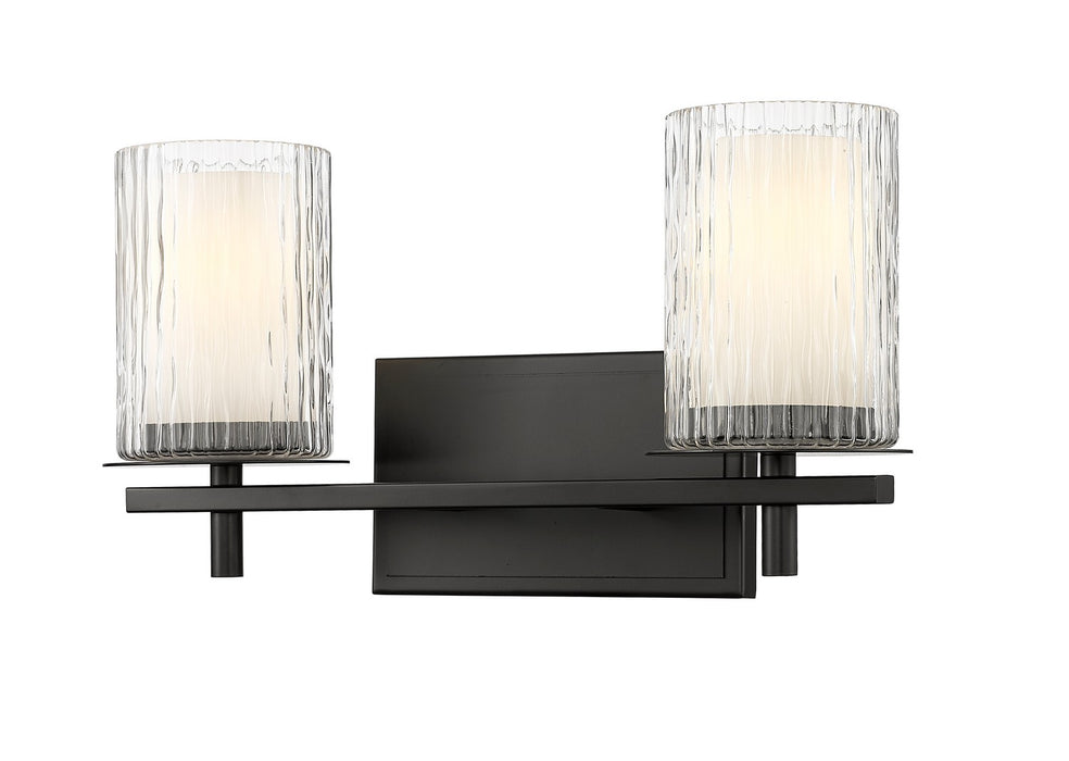 Z-Lite 1949-2V-MB Two Light Vanity, Matte Black