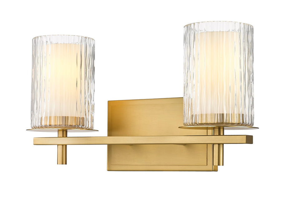 Z-Lite 1949-2V-MGLD Two Light Vanity, Modern Gold