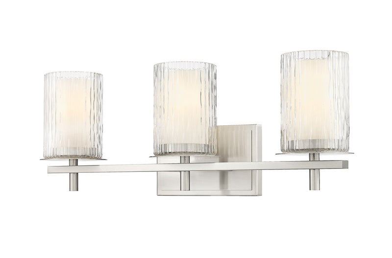 Z-Lite 1949-3V-BN Three Light Vanity, Brushed Nickel