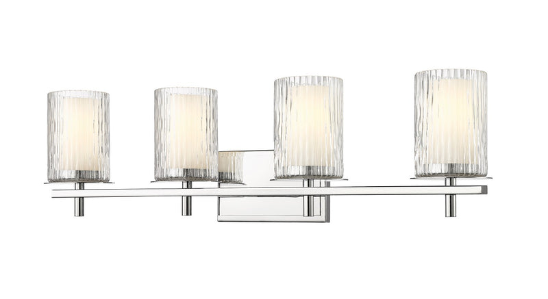 Z-Lite 1949-4V-CH Four Light Vanity, Chrome