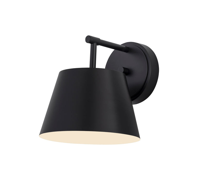 Z-Lite 2307-1S-MB One Light Wall Sconce, Matte Black