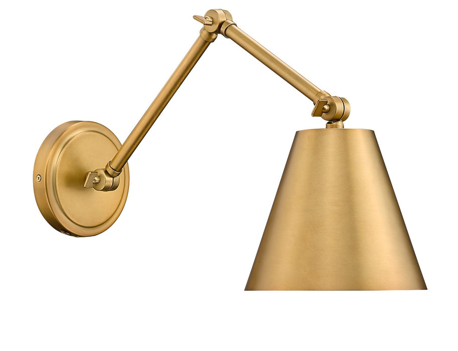 Z-Lite 347S-RB One Light Wall Sconce, Rubbed Brass