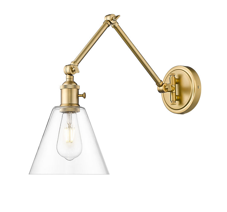 Z-Lite 348S-MGLD One Light Wall Sconce, Modern Gold