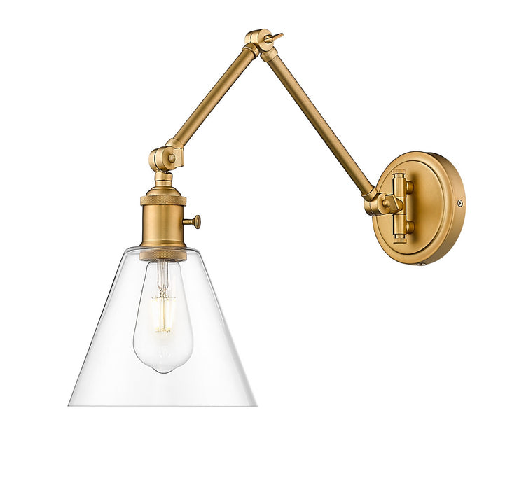 Z-Lite 348S-RB One Light Wall Sconce, Rubbed Brass