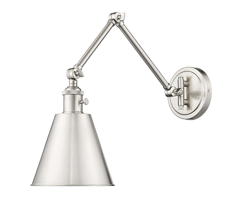 Z-Lite 349S-BN One Light Wall Sconce, Brushed Nickel