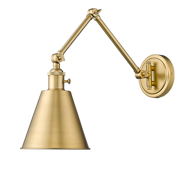 Z-Lite 349S-MGLD One Light Wall Sconce, Modern Gold