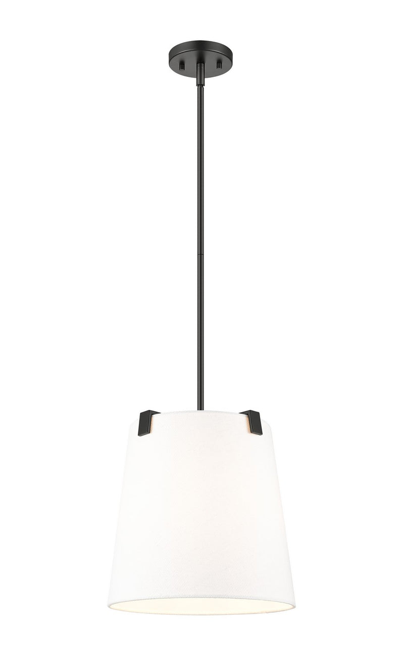 Z-Lite 3501P13-MB Three Light Pendant, Matte Black
