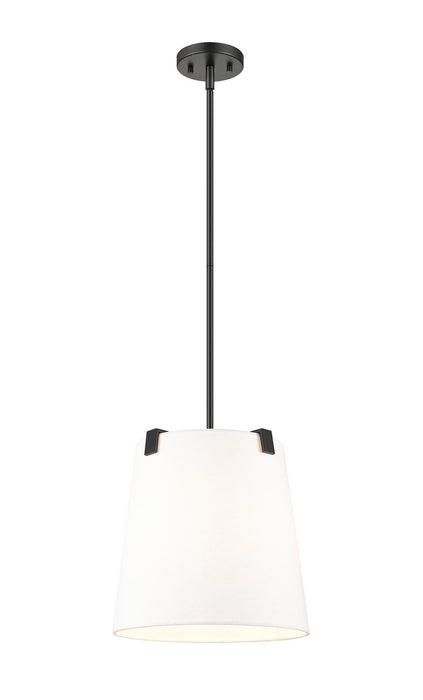 Z-Lite 3501P13-MB Three Light Pendant, Matte Black