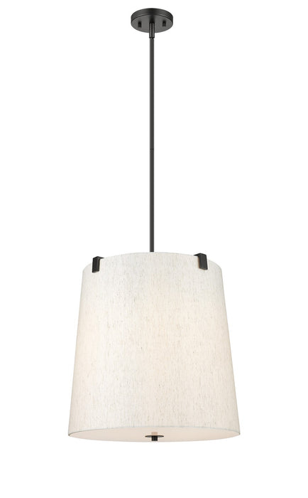 Z-Lite 3502P18-MB Five Light Pendant, Matte Black