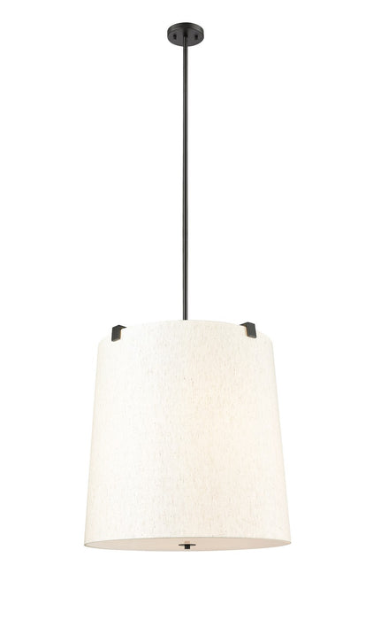 Z-Lite 3502P24-MB Six Light Pendant, Matte Black