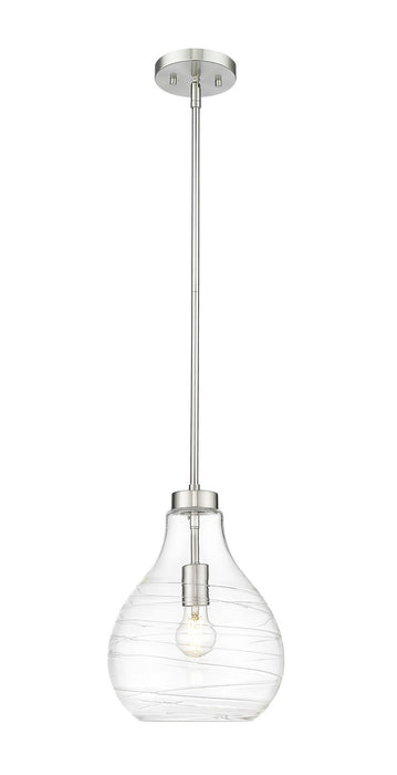Z-Lite 496P10-BN One Light Pendant, Brushed Nickel